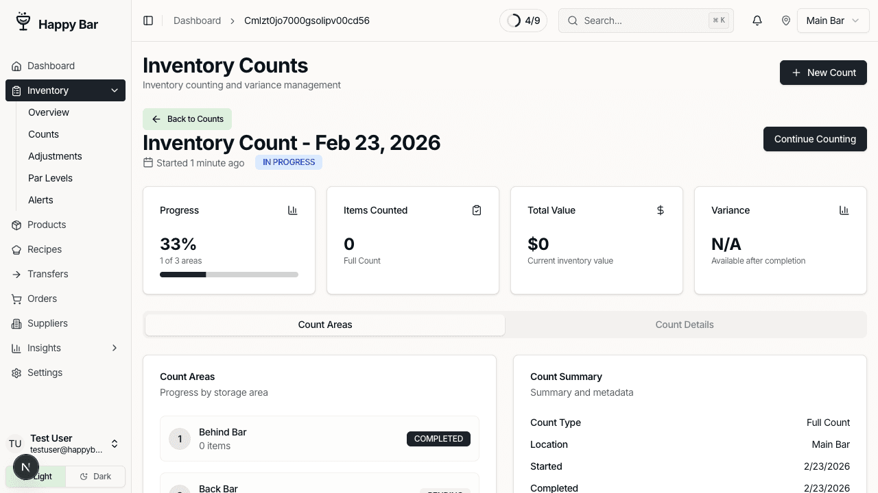 Count history