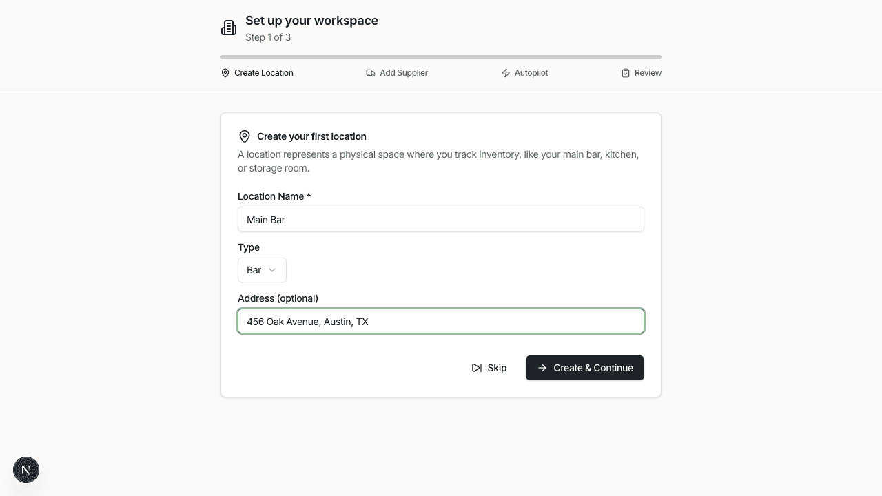 Create location