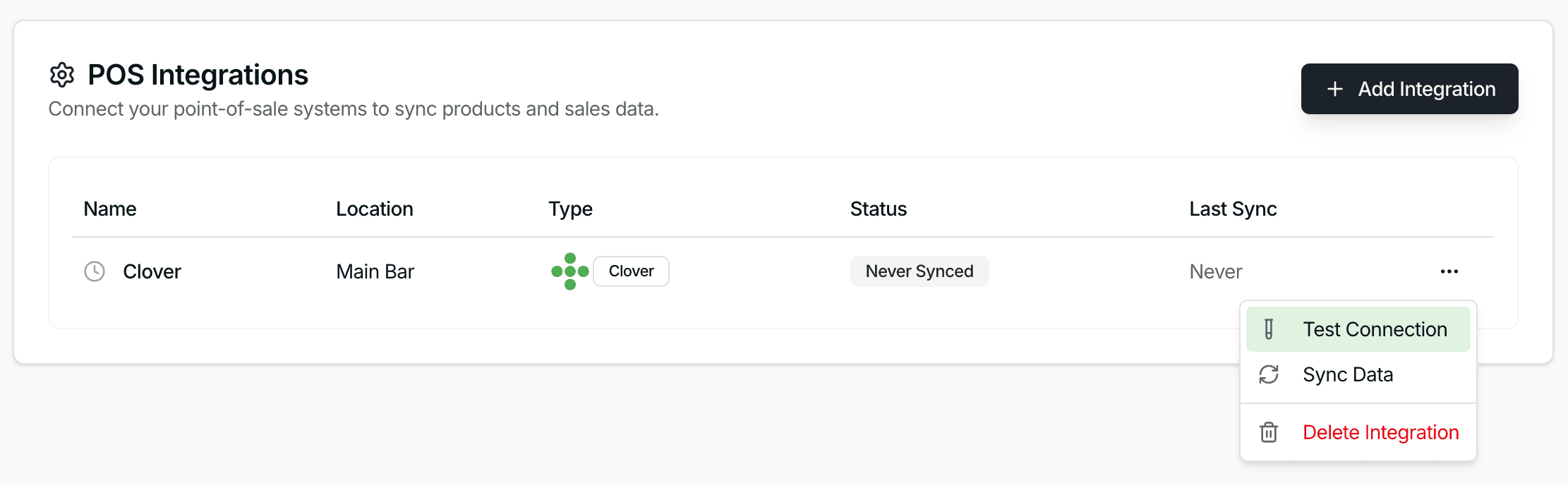 Configure integration